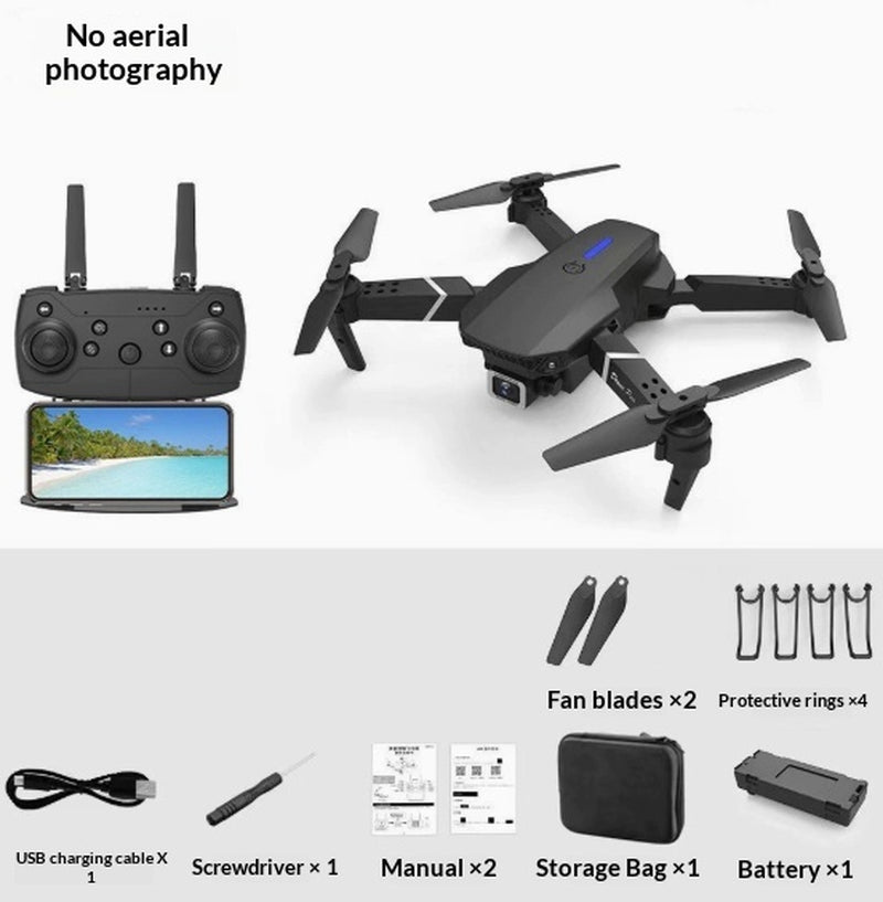 E88 HD 4K Dual Camera Drone for Aerial Photography with Remote Control