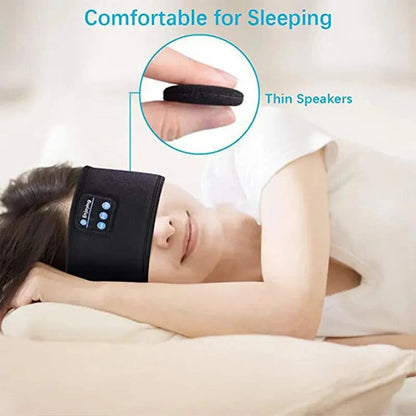 Bluetooth Sleep Headband with Wireless Headphones and Built-In Speakers, Made from Comfortable Fabric, 10-Hour Battery Life