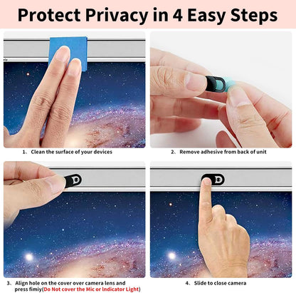 Webcam Cover 3 Pack, 0.03 Inch Ultra Thin Laptop Camera Cover Slide