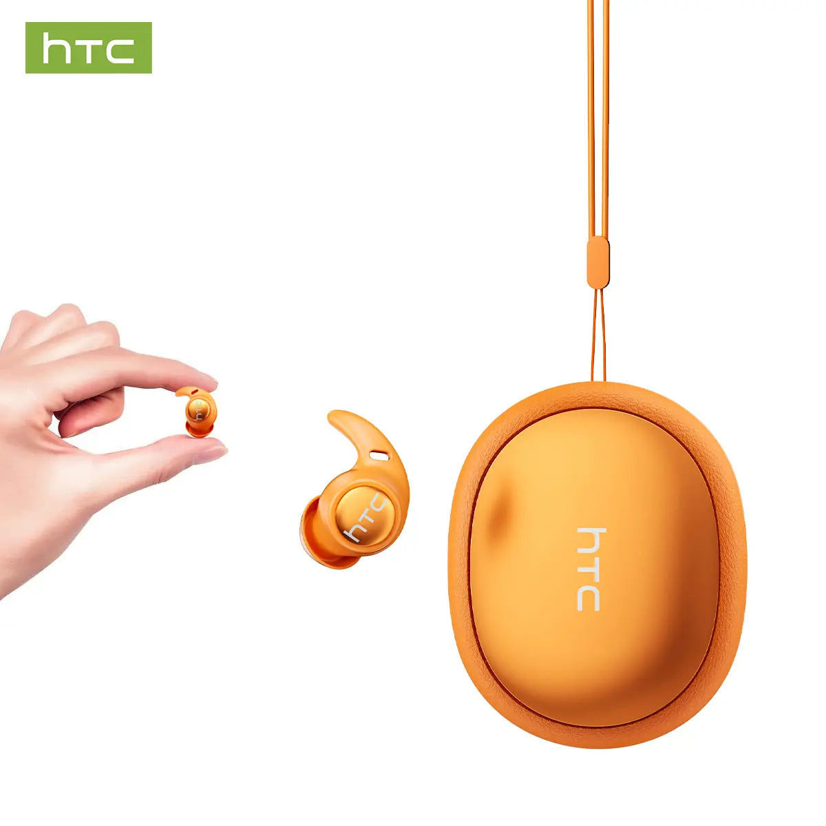HTC NE76 Bluetooth 6.0 Wireless Earbuds - Mini Invisible Flat-Head Noise-Canceling Headset, Noise Isolation, No Ear Pressure for Side Sleepers, Travel-Friendly, Audio Electronic Phone Accessories with Batteries