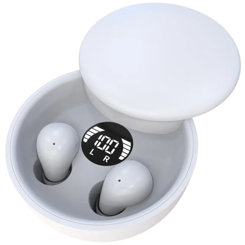 MSHUKCOE Mini Invisible True Wireless In-Ear Earphones - Bluetooth 5.4, Noise Cancelling, Stereo Audio, True Wireless Design, Charging Capability, Sport & Gaming Use, Back to School Phone Accessories