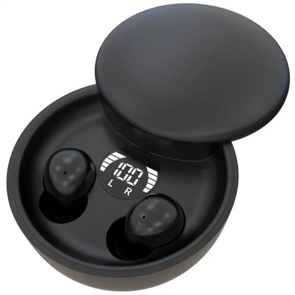 MSHUKCOE Mini Invisible True Wireless In-Ear Earphones - Bluetooth 5.4, Noise Cancelling, Stereo Audio, True Wireless Design, Charging Capability, Sport & Gaming Use, Back to School Phone Accessories