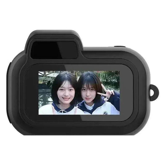 Mini SLR-Shaped 1080P Pocket DV Camera - Compact Action Camera with Display Screen, Loop Recording, and Filters