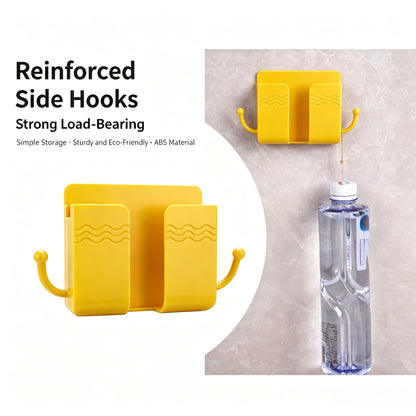 2 Pcs Wall Mount Phone Holder Adhesive Wall Phone Mount Charging Stand and Remote Control Stand